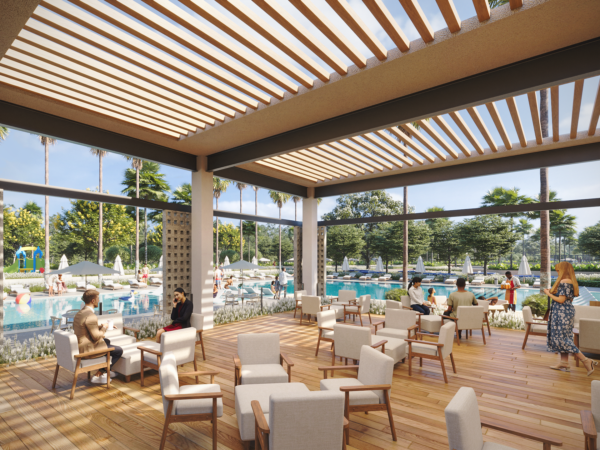 Área recreativa del proyecto